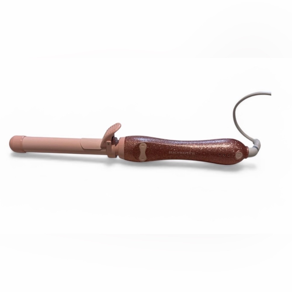 Beachwaver Pink Glitter B1 Rotating Ceramic Hair Curling Iron